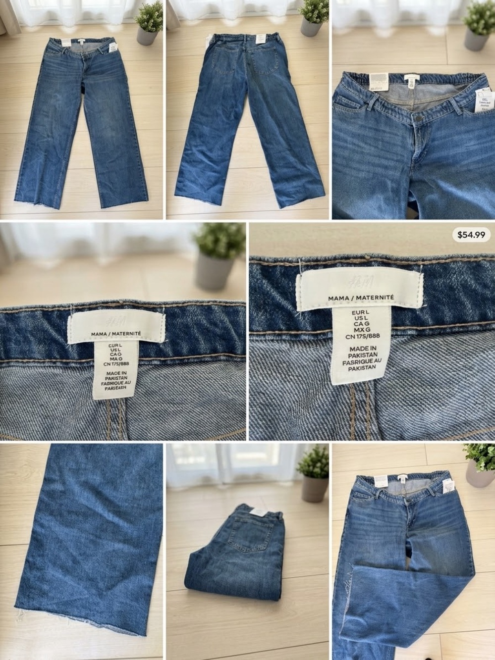 H&M Mama Maternity Bootcut Jeans - Blue Denim